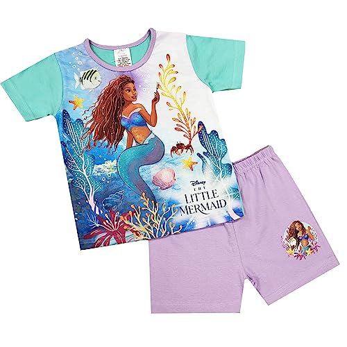 Disney Girls Little Mermaid Short Pyjamas (Little Mermaid - Shorty, 7-8 Years)