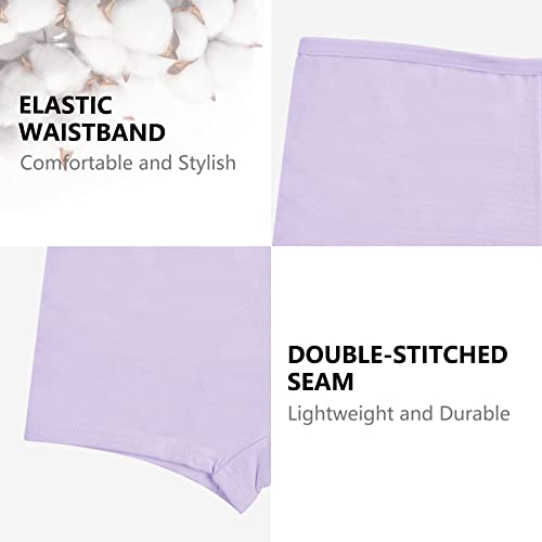 POWER FLOWER Girls Multipack Essential Cotton Boxer shorts Comfortable Knickers Underpants Size 2-12 Years (Pack of 7)(6764-Combo2, 11-12 Years)