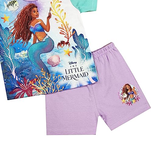 Disney Girls Little Mermaid Short Pyjamas (Little Mermaid - Shorty, 7-8 Years)