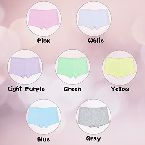 POWER FLOWER Girls Multipack Essential Cotton Boxer shorts Comfortable Knickers Underpants Size 2-12 Years (Pack of 7)(6764-Combo2, 11-12 Years)