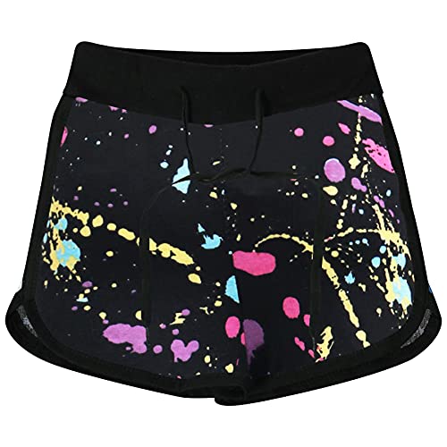 A2Z 4 Kids Kids Girls Shorts 100% Cotton Gym Dance - Girls Shorts 426 Pastel Splash._11-12