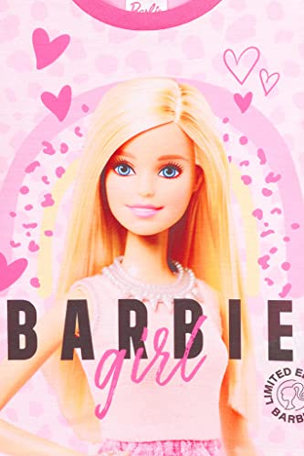 Barbie Girls Official Mattel Short Pink Pyjama Set (4-5 Years)