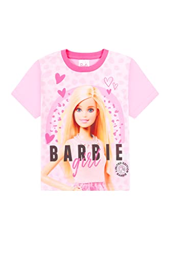 Barbie Girls Official Mattel Short Pink Pyjama Set (4-5 Years)