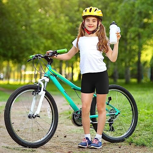 Cozozn Girls Shorts Cotton Safety Dress Short Breathable and Soft Stretchy Teen Kids Pants for Girls Sports Gym Dance Cycling Bike Summer Black, Age 10-11 Years