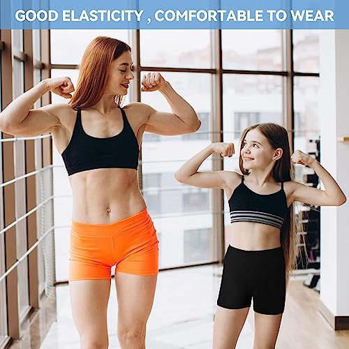 Cozozn Girls Shorts Cotton Safety Dress Short Breathable and Soft Stretchy Teen Kids Pants for Girls Sports Gym Dance Cycling Bike Summer Black, Age 10-11 Years