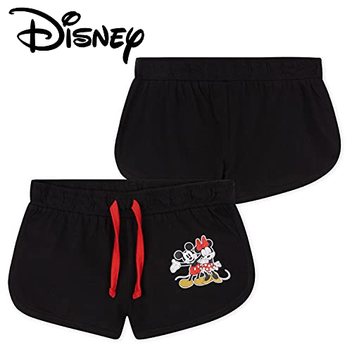 Mickey and Minnie 2 Pack Shorts for Girls (5-6 Years) Red/Black