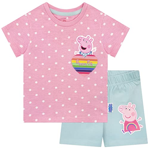Peppa Pig Girls Short Pyjamas 2 Pack Multicolour 4-5 Years