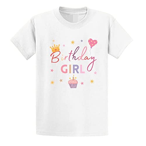 Second Ave Baby/Children's Birthday Girl Celebration White T Shirt Girls Top