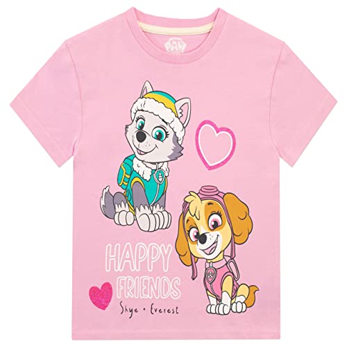 Paw Patrol Girls T-Shirt 2 Pack Pink 3-4 Years