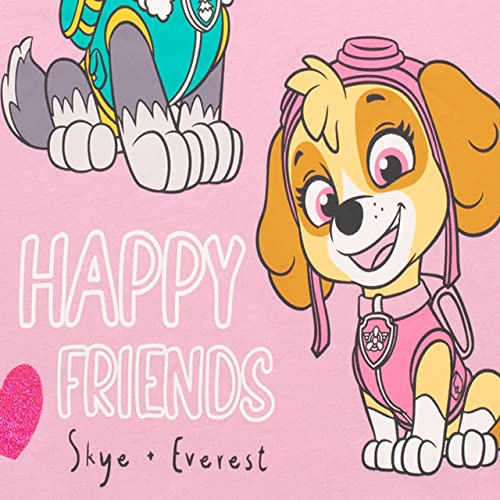 Paw Patrol Girls T-Shirt 2 Pack Pink 3-4 Years
