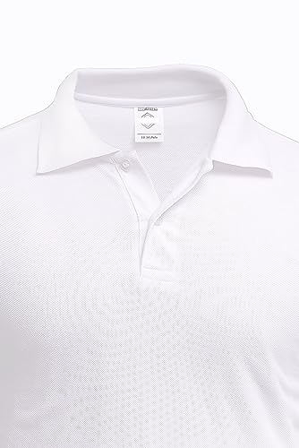 IMFAA Pack of 2 Kids Boys and Girls School Uniform Polo White Grey Sky Blue Black Plain Short Sleeve Tops Shirts Outdoor Gym Sports Wear(White 9-10 Years)