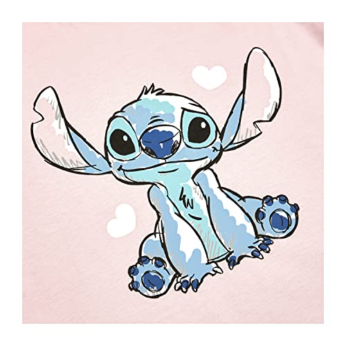 Disney Lilo and Stitch 3PK T-Shirts for Girls, Short Sleeve T-Shirts Pack of 3 Girls Summer Top, Ages 5 to 12 Years Old (UK, Age, 8 Years, 9 Years, Regular) Multi