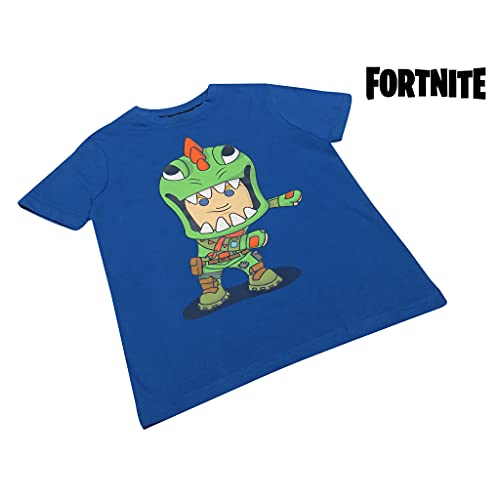 Fortnite Flossing Rex T-Shirt, Kids, 7-15 Years, Royal Blue, Official Merchandise