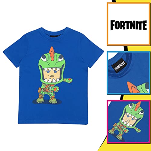 Fortnite Flossing Rex T-Shirt, Kids, 7-15 Years, Royal Blue, Official Merchandise