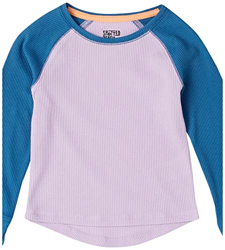 Amazon Essentials Girls' Long-Sleeved Thermal T-Shirt Tops (Previously Spotted Zebra), Pack of 3, Camo/Monster, 9 Years