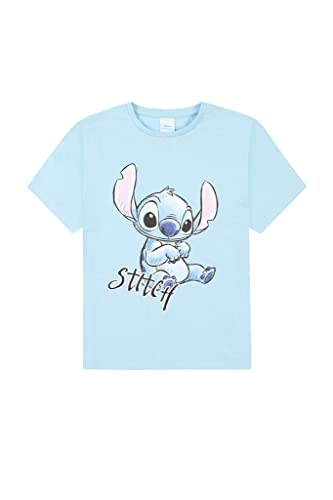 Disney Lilo & Stitch 3 Pack Girls T-Shirts Multipack (12-13 Years) Blue