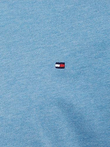 Tommy Hilfiger Boys Short-Sleeve T-Shirt Crew Neck, Blue (Dark Allure Heather), 12 Years