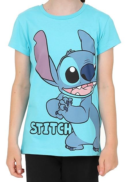 Disney Lilo & Stitch Girls T-Shirts 3 Pack Kids Multipack (11-12 Years) Grey