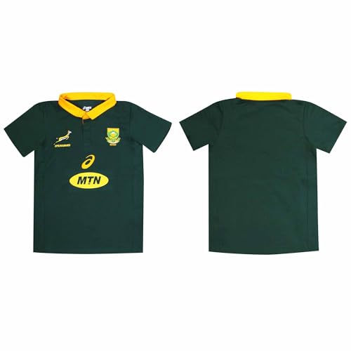 GIFTS 4 ALL Official Kids South Africa Springboks Rugby Fans Shirt, Kids South Africa Rugby Shirt, Boys Springboks Shirt, South Africa Replica Shirt (UK, Age, 3 Years, 4 Years, Regular) Multi