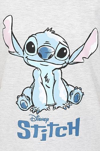 Disney Lilo & Stitch Girls T-Shirts 3 Pack Kids Multipack (11-12 Years) Grey