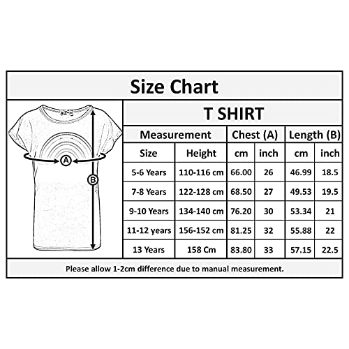 A2Z 4 Kids Girls T Shirts Rainbow Print Stylish Fahsion Trendy Summer T Shirt Tank Top & Tees New Age 5 6 7 8 9 10 11 12 13 Years