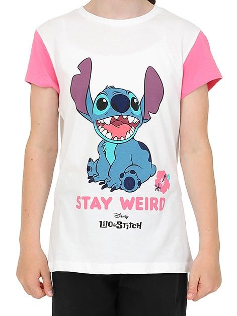 Disney Lilo & Stitch Girls T-Shirts 3 Pack Kids Multipack (11-12 Years) Grey