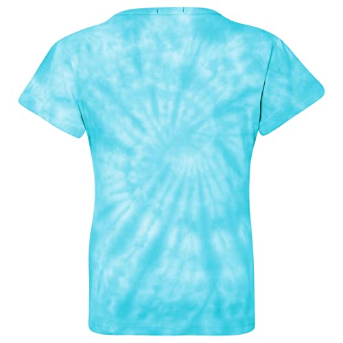 A2Z 4 Kids Tie Dye Print Trendy Summer Top & Tees - Tie Dye 253 T Shirt Blue 11-12