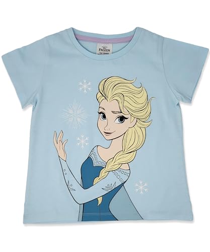 Disney Three Pack 100% Cotton Frozen T Shirts Elsa, Anna, Olaf 2-10yrs (UK, Age, 5 Years, 6 Years, Regular) Multi