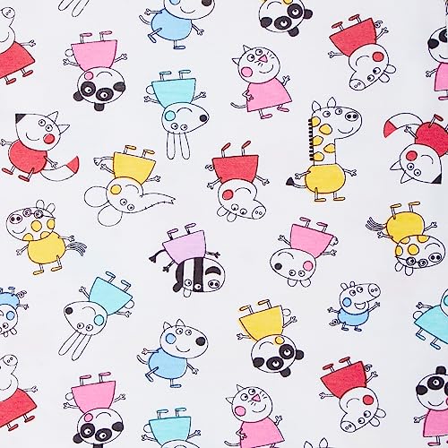 Peppa Pig Girls 3 Pack T-Shirts Kids Peppa Dress Up Tops Little Girls T-Shirt for Summer Multi Pack Tees Gift Set Size 3-4 Years