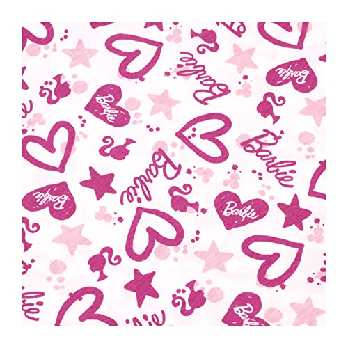 Barbie 3PK T-Shirts for Girls, Short Sleeve T-Shirts Pack of 3 Girls Summer Top, Ages 3 to 10 Years Old (as8, Age, 7_Years, 8_Years, Regular) Multi