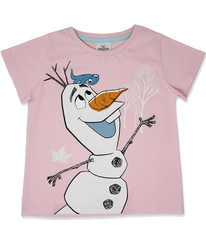 Disney Three Pack 100% Cotton Frozen T Shirts Elsa, Anna, Olaf 2-10yrs (UK, Age, 5 Years, 6 Years, Regular) Multi