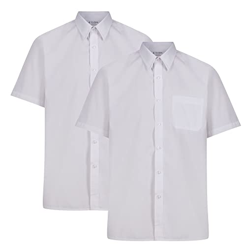 Trutex Boy's Nss School Top, White (White White), 13 Years UK