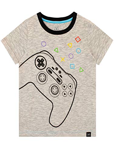 Harry Bear Boys T-Shirt Gaming Grey 12-13 Years
