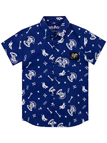 Harry Potter Boys Shirt Blue Age 10 to 11 Years