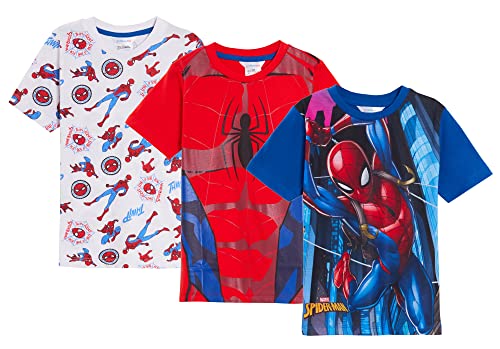 Boys 3 Pack Spiderman T-Shirts 5-6 Years (Pack of 3) Multi