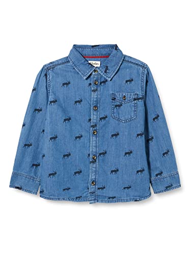 Hatley Boy's Button Down Shirt, Mini Elk, 6 Years