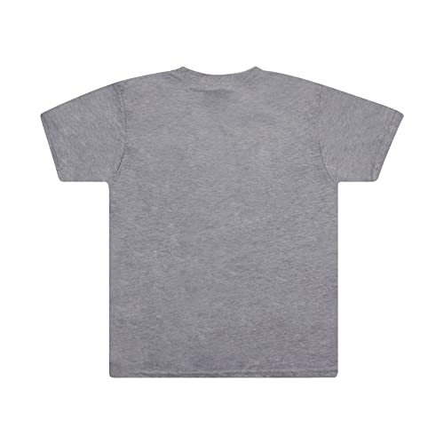 Marvel Boy's Captain America Torn T-Shirt, Grey Heather, 9-10 Years