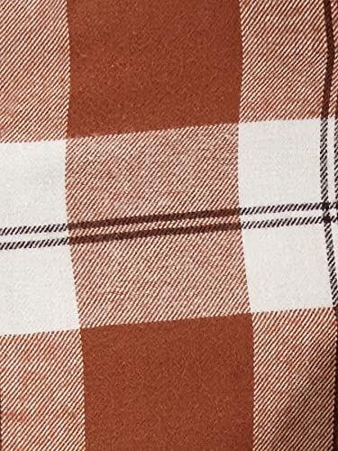 Simple Joys by Carter's Boys' Long-Sleeve Woven Shirt, Pack of 2 Button, Grey/Maroon Plaid, 8