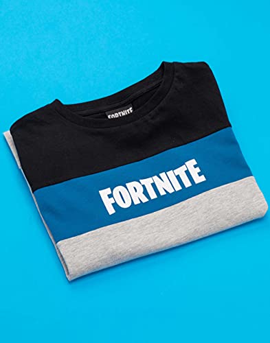 Fortnite T-Shirt for Boys & Girls | Kids Block Colour Options Gamer Top | Logo Game Merchandise Clothing 11-12 Years Multicoloured