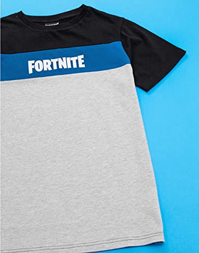 Fortnite T-Shirt for Boys & Girls | Kids Block Colour Options Gamer Top | Logo Game Merchandise Clothing 11-12 Years Multicoloured