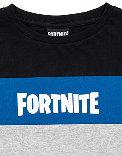 Fortnite T-Shirt for Boys & Girls | Kids Block Colour Options Gamer Top | Logo Game Merchandise Clothing 11-12 Years Multicoloured