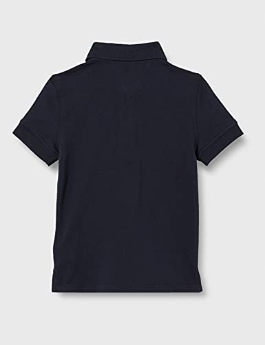 Tommy Hilfiger Boys Short-Sleeve Polo Shirt Organic Cotton, Blue (Sky Captain), 14 Years