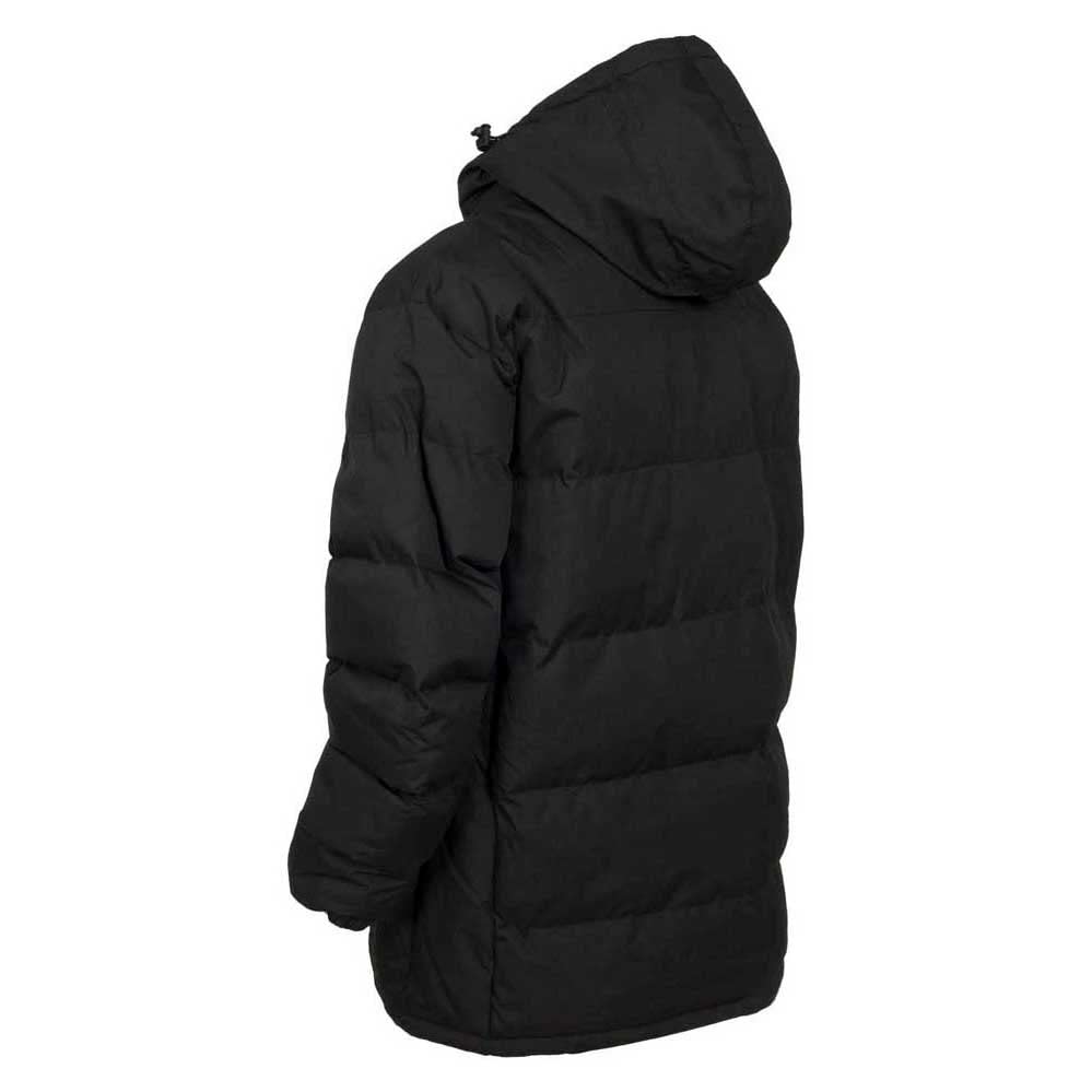 Trespass Tuff, Black, 5/6, Waterproof Jacket with Removable Hood for Kids / Boys, Age 5-6, Black