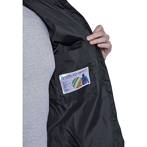 Trespass Tuff, Black, 5/6, Waterproof Jacket with Removable Hood for Kids / Boys, Age 5-6, Black