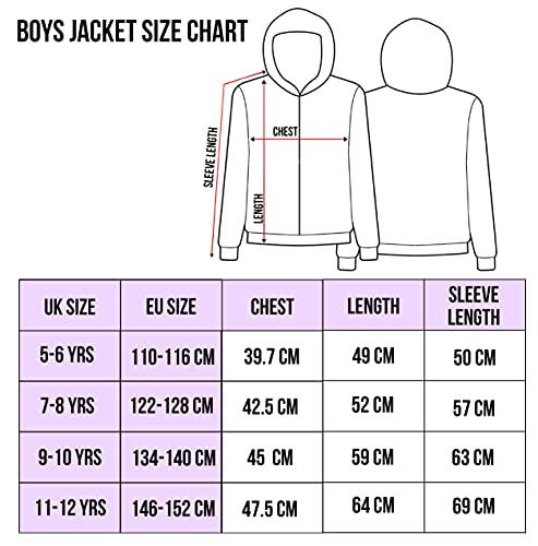 Minecraft Raincoat for Boys Age 5-12 Outdoor Waterproof Jacket with Lining and Hood Lightweight and Machine Washable