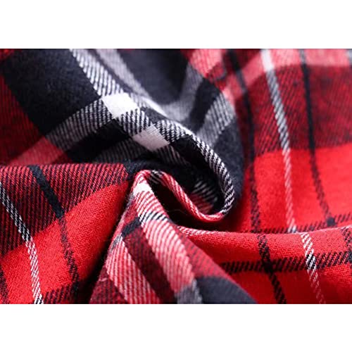 PythJooh Toddler Boy's Girl's Plaid Shirt, Classic Flannel Button Down Long Sleeve Casual Plaid Shirt 1-10 Years