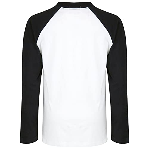 A2Z 4 Kids Raglan Style T Shirt Colour Contrast - T ShirtPL425 Black 7-8