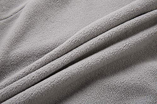 YoungSoul Kids Camo Printed Raincoat Boys Fleece Lined Waterproof Jacket with Hood Grey Green 5-6 Years/Label M