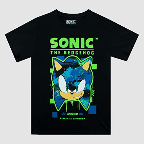 Sonic The Hedgehog T Shirts | Boys' T-Shirts 2 Pack | Gaming T Shirt for Kids Multicoloured 4-5 Years