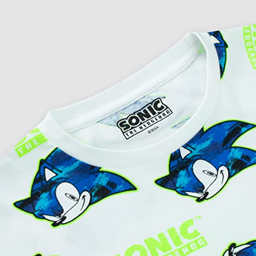 Sonic The Hedgehog T Shirts | Boys' T-Shirts 2 Pack | Gaming T Shirt for Kids Multicoloured 4-5 Years